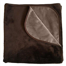 Load image into Gallery viewer, Mambe 100% Waterproof Silky Soft Throw for Dogs, Cats, and People (Large 60"x 84", Chocolate-Cappuccino) Made in The USA - United States of Made