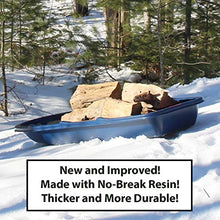 Load image into Gallery viewer, Flexible Flyer Winter Trek Large Pull Sled for Adults. Plastic Toboggan for Snow Sledding, Ice Fishing, Work