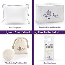 Load image into Gallery viewer, The Original Queen Anne Pillow - Famous 100% European White Goose and Duck Down Blend - Cruelty Free Luxury Hotel Pillows - Made in USA (Queen Firm)