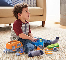 Load image into Gallery viewer, Green Toys RV Camper Set, Blue/Orange - 10 Piece Pretend Play, Motor Skills, Kids Toy Vehicle Playset. No BPA, phthalates, PVC. Dishwasher Safe, Recycled Plastic, Made in USA.