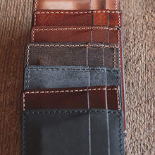 Load image into Gallery viewer, Men’s Slim Wallet | Made in USA | Full Grain Leather | Tobacco Snakebite - United States of Made
