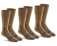 Load image into Gallery viewer, Fox River Mills 3 Pack Tactical Boot Lightweight Sock (Coyote Brown, X-Large)