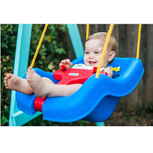 Load image into Gallery viewer, Little Tikes 2-in-1 Snug 'n Secure Blue Swing With Adjustable Strap, Indoor and Outdoor Playing Time, Perfect For Baby and Toddler Swing-Set | Boys and Girls 9 Months - 4 Years of Age