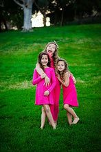 Load image into Gallery viewer, City Threads Girls' Cotton Long Sleeve Dress for School Party Dress Play Base Layer for Sensitive Skin SPD Sensory Friendly, Crayon Blue, 12/18m
