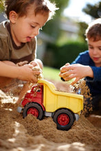 Load image into Gallery viewer, Green Toys Dump Truck in Yellow and Red - BPA Free, Phthalates Free Play Toys for Gross Motor, Fine Motor Skill Development. Pretend Play , Red/Yellow