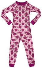 Load image into Gallery viewer, Brian the Pekingese Girls 100% Organic Cotton Pajamas (5T, Apple)