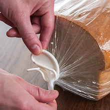 Load image into Gallery viewer, Rada Cutlery Quick Grip Chip Snack Bag Clips – Heavy Duty Food Sealer, Made in USA, 3 Pack, White