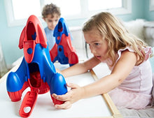 Load image into Gallery viewer, Green Toys Rocket, Red/Blue - 4 Piece Pretend Play, Motor Skills, Kids Toy Vehicle Playset. No BPA, phthalates, PVC. Dishwasher Safe, Recycled Plastic, Made in USA.