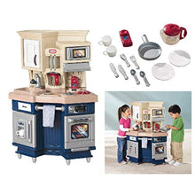 Load image into Gallery viewer, Little Tikes Super Chef Kitchen Blue & Cream, 14.00 l x 28.00 w x 40.00 h inches