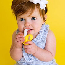 Load image into Gallery viewer, Baby Banana - Yellow Banana Toothbrush, Training Teether Tooth Brush for Infant, Baby, and Toddler - United States of Made