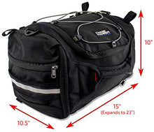 Load image into Gallery viewer, Chase Harper USA 4250 Deluxe Hide-Away Tail Trunk - Water-Resistant, Tear-Resistant, Industrial Grade Ballistic Nylon with Adjustable Bungee Mounting System for Universal Fit