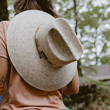 Load image into Gallery viewer, “Hoff” Straw Sun Hat w/Wind Lanyard, Summer Hat & Beach Hat for Men & Women Tan