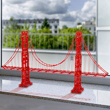Load image into Gallery viewer, K'NEX Architecture: Golden Gate Bridge - Build IT Big - Collectible Building Set for Adults & Kids 9+ - New - 1,536 Pieces - Over 3 Feet Long - (Amazon Exclusive)