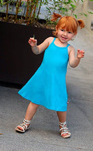 Load image into Gallery viewer, City Threads Big Girls' Summer Dress Cami Camisole Spaghetti Strap Maxi Slip No Sleeve Dress For Sensitive Skin or SPD Sensory Friendly, Turquoise, 10