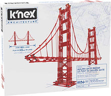 Load image into Gallery viewer, K'NEX Architecture: Golden Gate Bridge - Build IT Big - Collectible Building Set for Adults & Kids 9+ - New - 1,536 Pieces - Over 3 Feet Long - (Amazon Exclusive)