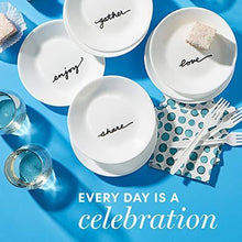 Load image into Gallery viewer, Corelle Chip Resistant 8 Pack Appetizer Plates, 8-Piece, Celebrations - United States of Made