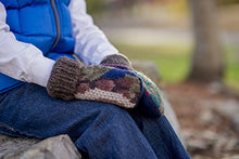 Load image into Gallery viewer, Jack & Mary Designs Handmade Kids Fleece-Lined Wool Mittens, Made from Recycled Sweaters in the USA (Pink/Gray/Cream, Small/Medium)