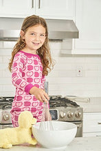 Load image into Gallery viewer, Brian the Pekingese Girls 100% Organic Cotton Pajamas (5T, Apple)