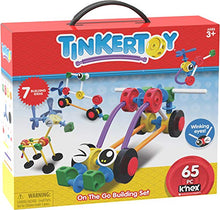 Load image into Gallery viewer, Tinkertoy On The Go Building Set - 65 Parts - Ages 3 & Up - Creative Preschool Toy