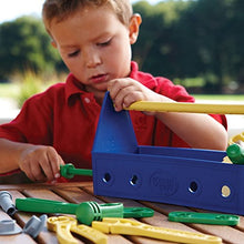 Load image into Gallery viewer, Green Toys Tool Set, Blue - 15 Piece Pretend Play, Motor Skills, Language & Communication Kids Role Play Toy. No BPA, phthalates, PVC. Dishwasher Safe, Recycled Plastic, Made in USA.
