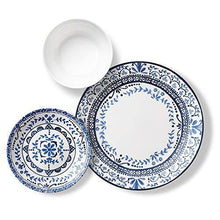 Load image into Gallery viewer, Corelle Service for 6 Chip Resistant Dinnerware Set, 18-Piece, Portofino - United States of Made