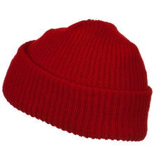 Load image into Gallery viewer, Solid Plain Watch Cap Beanie - Red OSFM