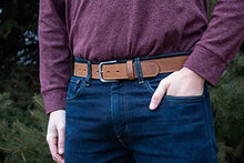 Load image into Gallery viewer, The Outrider Belt | Brown Full Grain Leather Belt | Made in USA | Size 40