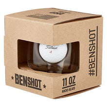 Load image into Gallery viewer, BenShot Golf Ball Glass with Real Golf Ball Embedded. Made in the USA (1, 15oz Wine)