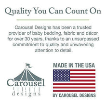 Load image into Gallery viewer, Carousel Designs Navy and Orange Woodland Animals Crib Sheet - Organic 100% Cotton Fitted Crib Sheet - Made in The USA - United States of Made