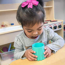 Load image into Gallery viewer, eZtotZ Tough To Tip Baby Open Cup | Made in USA | Training and Learning Tumbler Cup for toddler independent drinking | Tip resistant for Less Mess at Mealtimes | 12 Months + | BPA Free (Gray, 2 Pack) - United States of Made