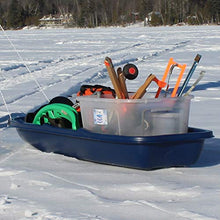 Load image into Gallery viewer, Flexible Flyer Winter Trek Large Pull Sled for Adults. Plastic Toboggan for Snow Sledding, Ice Fishing, Work