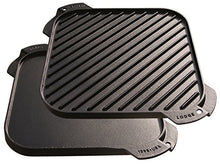 Load image into Gallery viewer, Lodge LSRG3 Cast Iron Single-Burner Reversible Grill/Griddle, 10.5-inch