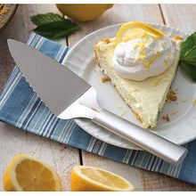 Load image into Gallery viewer, Rada Cutlery Serrated Pie Server Stainless Steel With Aluminum Made in the USA, 9-1/4 Inches, Silver Handle