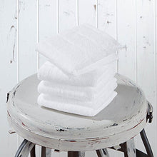 Load image into Gallery viewer, Made Here by 1888 Mills Luxury 4-Pack Washcloth Set Supporting Cotton Made in Africa - White