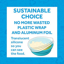 Load image into Gallery viewer, RE-PLAY | Made in USA | 5 Piece Toddler Feeding Set of 2 Wide Base Bowls, Silicone Storage Lid, Utensils | BPA Free | Made from Eco-Friendly Recycled Milk Jugs - Virtually Indestructible | Amethyst