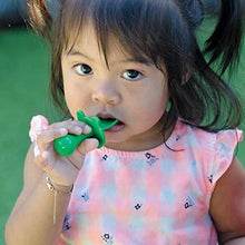 Load image into Gallery viewer, eZtotZ | Made in USA First Self Feeding Baby and Infant Utensils | Mini Spoon and Fork Training Utensil Set for BLW | Anti-Choke Baby Led Weaning Toddler Silverware | 6-12 Month + | BPA Free (Green) - United States of Made