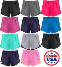 Load image into Gallery viewer, City Threads Girls' Swimming Suit Bottom Board Short Swim Athletic Shorts Beach Pool Camp Running Sports Wicking Fast Dry, Black, 16
