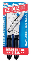 Load image into Gallery viewer, EZ-DUZ-IT Deluxe Can Opener with Black Grips