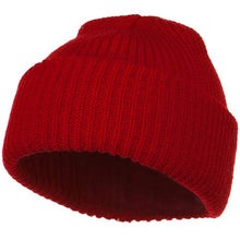 Load image into Gallery viewer, Solid Plain Watch Cap Beanie - Red OSFM