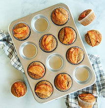 Load image into Gallery viewer, Nordic Ware Natural Aluminum Commercial Muffin Pan, 12 Cup - United States of Made