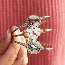 Load image into Gallery viewer, Luca + Danni | Red Cardinal Bangle Bracelet For Women Large Size Made in USA - United States of Made