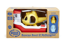 Load image into Gallery viewer, Green Toys Rescue Boat with Helicopter Red, 1 EA