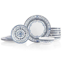 Load image into Gallery viewer, Corelle Service for 6 Chip Resistant Dinnerware Set, 18-Piece, Portofino - United States of Made