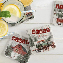 Load image into Gallery viewer, Holiday Assorted Design Tile Coaster Set - United States of Made