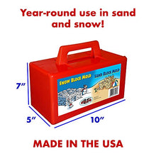 Load image into Gallery viewer, Flexible Flyer Snow Fort Building Block, Sand Castle Mold, Beach Toy Brick Form, 1 Mold (605)