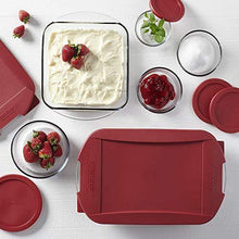 Load image into Gallery viewer, Anchor Hocking Embrace and SnugFit Food Storage, 12 Piece Set, Cherry - United States of Made