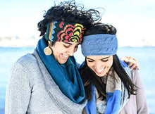 Load image into Gallery viewer, Jack & Mary Designs Fleece Lined Knit Headband - Made from Recycled Wool Sweaters (Gray)