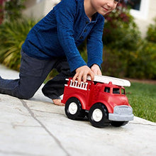 Load image into Gallery viewer, Green Toys Fire Truck - BPA Free, Phthalates Free Imaginative Play Toy for Improving Fine Motor, Gross Motor Skills. Toys for Kids