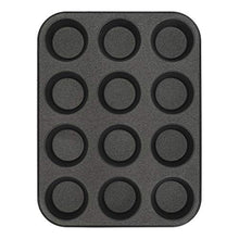 Load image into Gallery viewer, G & S Metal Products Company Non-Stick ProBake Teflon Xtra Nonstick Muffin Baking Pan, 12-Cup, Gray