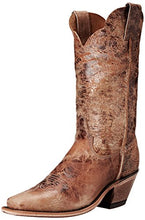 Load image into Gallery viewer, Justin Boots Women's Bent Rail, Tan Road, 9 B US